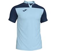 Joma Men's Combi Polo Shirt, mens, 101371.353.S, Sky blue/navy blue, S