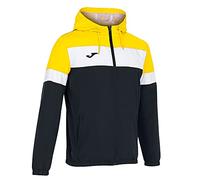 Joma Men's Crew Iv Raincoat, Black-Yellow, XL