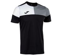 Joma Men's Crew V T-Shirt, Grey Black, M