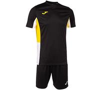 Joma Men's Danube Ii Set, Black Yellow White, 12-13 años
