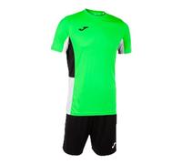 Joma Men's Danube Ii Set, Fluorine Green Black White, XL