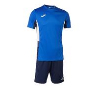 Joma Men's Danube Ii Set, Royal Navy White, 12-13 años
