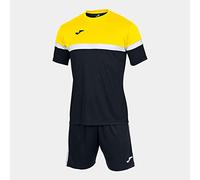 Joma Men's Danube Set, Black Yellow, L