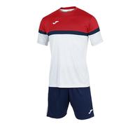 Joma Men's Danube Set, White/Red, 3XL