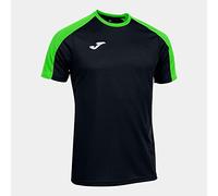 Joma Men's Eco Championship Short Sleeve T-Shirt, Black Neon Green, L
