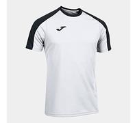 Joma Men's Eco Championship Short Sleeve T-Shirt, White Black, M