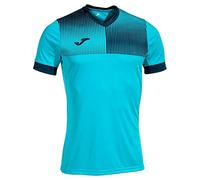 Joma Men's Eco Supernova T-Shirt, Navy Fluorescent Turquoise, 8-9 años