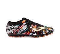 Joma Men's Evolution 2316 White Black Orange Artificial Grass Boat Shoe, Multicoloured, 3.5 UK