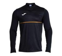 Joma Men's Half Zip Sweatshirt, XS-3XL, Long Sleeve, Soft Thermal Fabric, Ideal for Cool Climates and Outdoor Activities, Record III Black