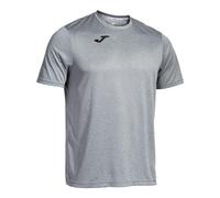 Joma Mens M/C Combined Short Sleeve T-shirt, Light Gray, S EU