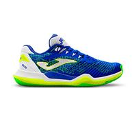 Joma Men's Point Men-Tenis Shoe, Royal Blue Neon Yellow, 10 UK