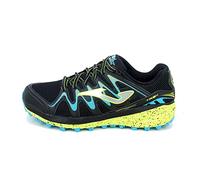 Joma Men's Serie Trek Running Shoe, Black Fluorescent Yellow, 9 UK