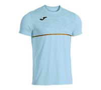 Joma Men's Short Sleeve Running T-Shirt, XS - 3XL, Breathable Performance Top with Micro-Mesh Technology, Athletic Fit - Record III Blue