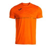 Joma Men's Short Sleeve Running T-Shirt, XS - 3XL, Breathable Performance Top with Micro-Mesh Technology, Athletic Fit - Record III Orange