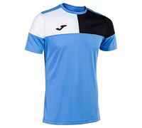 Joma Men's Crew V T-Shirt, Black Blue, L