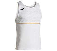 Joma Men's Sleeveless Running Shirt, XS-3XL, Stretchy and Breathable Fabric, Record III White