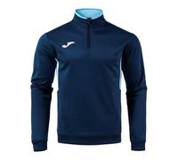 Joma Men's Sports Sweatshirt, XS - 4XL, Ideal for Cool Weather Training - Winner Dark Navy Sky Blue