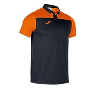 Joma Polo Brand Model Polo Short Sleeve Hobby II Black Orange