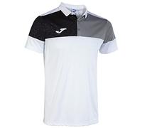Joma Men's Polo Crew V Undershirt, White/Grey/Black, L