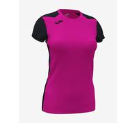 Joma Record II Bicolor Short Sleeve T-Shirt Pink Black Women - 14