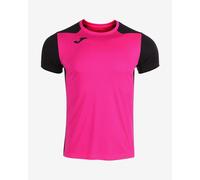 Joma Record II Short-Sleeved T-Shirt Pink Black - M
