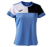 Joma Short Sleeve Crew V T-Shirt Blue Black White