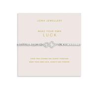 Joma Silver Interlocked Make Your Own Luck Clovers Bracelet - Silver