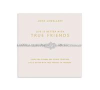 Joma Silver Interlocked True Friends Stars Bracelet - Silver