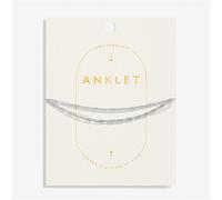 Joma Silver Style Double Layer Twist Anklet - Silver
