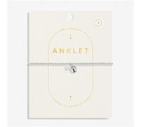 Joma Silver Style Pearl Stretch Anklet - Silver