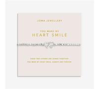 Joma Silver You Make My Heart Smile Bracelet - Silver