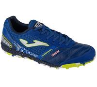 Joma - Soccer Shoes for Turf, Blue 6.5-11 Natural Leather and Mesh Upper, VTS Ventilation, Protection Toe, Royal, 9.5 UK