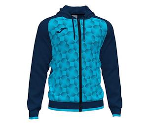Joma Supernova III Navy Fluorescent Turquoise Hooded Jacket