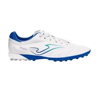 Joma Turf Soccer Cleats | Microfiber Leather Multi Stud Shoes | Toledo, White, 7 UK