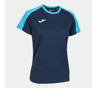 Joma Women's Eco Championship Short Sleeve T-Shirt, Neon Turquoise Navy, L