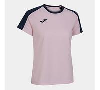 Joma Women's Eco Championship Short Sleeve T-Shirt, Pink/Navy Blue, L