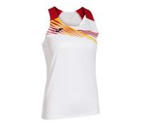 Joma Women's Elite X Tank Top T-Shirt, White/Red, L