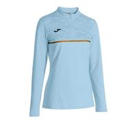 Joma Women's Running Sweatshirt, 2XS-XL, Long Sleeve, with Thermal Lining and Half Zip, ideal for outdoor training, Record III Blue