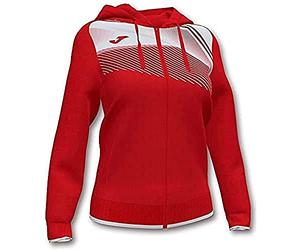 Joma Women's Supernova II Hooded Jacket, Red-White, M