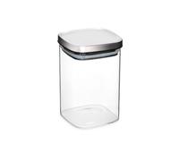 Jomafe Glass Storage Container With Stainless Steel Lid - BPA Free - 1900ml - Airtight, Multipurpose, Cereal Food Containers