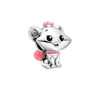 JOME Marie Charm in 925 Sterling Silver - Inspired by Disney’s The Aristocats - Compatible with European-Style Bracelets - Hand-Enameled Details - Gift for Cat Lovers