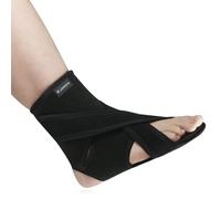 JOMECA Upgraded Drop Foot Brace for Walking with Shoes - Dual Forefoot Support Plates Adjustable Soft AFO, Foot Drop, TBI, ALS, MS, Bone Fracture, Fits Women & Men (Left, L/XL)