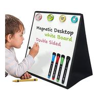 Jomewory Foldable Whiteboard, Double Sided Erasable Whiteboard, Foldable Desktop White Boards Easel for Kids, Home, Drawing, Students, Teacher