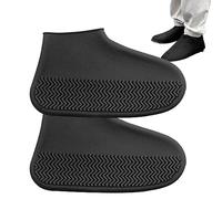 Jomewory Waterproof Shoe Covers - Silicone Non-Slip Shoe Covers for Snowy Days, Reusable Shoe Covers for Resist Wet and Dirt, Muddy Conditions for Camping, Fishing, Cycling, Hiking, Car Washing