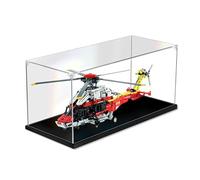 JOMIOD Acrylic Display Case for Lego 42145 Technic Airbus H175 Rescue Helicopter Dustproof Display Case Transparent Acrylic Display Case Compatible Lego 42145 Model - Without Model Kit