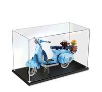JOMIOD Acrylic Showcase Display Case for 10298 Vespa 125, Dustproof Display Case Compatible 10298 Model - Without Model Kit