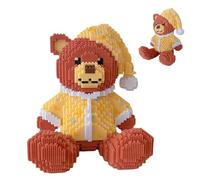 JOMIOD Bear Building Blocks, Cute Little Brick Bear Rocks, Micro 3D Animal BuildingBlocks for Adults and Teens, Home and Office Decoration, Birthday and Valentine's Day Gifts - 6000 PCS