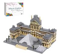 JOMIOD Modular House Building Blocks, 3377 Clamping Blocks Louvre Building Blocks Kit, DIY Mini Modular Building Construction Toy, Architecture Building Block Model MOC Not Compatible with Lego