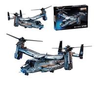 JOMIOD Technical Helicopter Construction Kit, 1480 Building Bricks Technical Helicopter, The Ultimate Osprey Fighting Helicopter Kit for Military and Model Making Enthusiasts