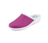 JOMIX Women's Sanitary Clogs Men's Breathable Medical Shoes Classic Wedge Slippers for Hospital Garden Beach, ITD1752, A-Fuscia, 5.5 UK